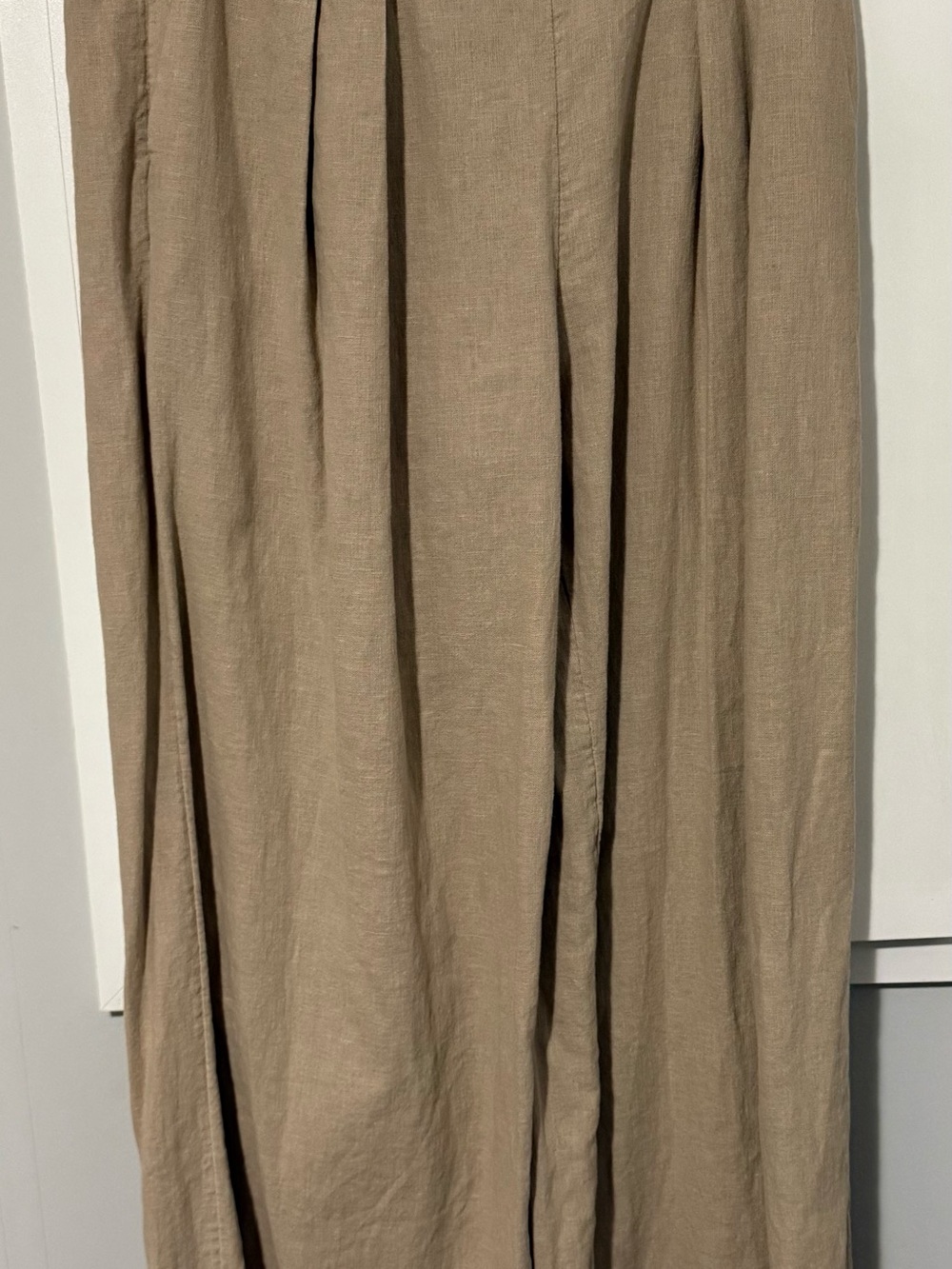 Abercrombie & Fitch Wide-Leg Pants in Taupe Small